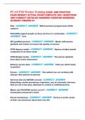 PCA&sol;CFSS Worker Training EXAM AND PRACTICE  EXAM NEWEST ACTUAL EXAM COMPLETE 200&plus; QUESTIONS  AND CORRECT DETAILED ANSWERS &lpar;VERIFIED ANSWERS&rpar;  &vert;ALREADY GRADED A&plus;