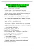 Busfin 3500 Exams