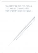 NHA CERTIFIED EKG TECHNICIAN &lpar;CET&rpar; PRACTICE TESTS & TEST PREP BY EXAM EDGE 2024-2025