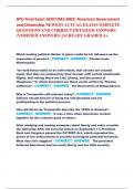 BYU Final Exam GOVT-041-S003&colon; American Government  and Citizenship NEWEST ACTUAL EXAM COMPLETE  QUESTIONS AND CORRECT DETAILED ANSWERS  &lpar;VERIFIED ANSWERS&rpar; &vert;ALREADY GRADED A&plus;