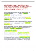 Certified Occupancy Specialist NEWEST  ACTUAL EXAM COMPLETE 300&plus; QUESTIONS AND  CORRECT DETAILED ANSWERS &lpar;VERIFIED  ANSWERS&rpar; &vert;ALREADY GRADED A&plus;