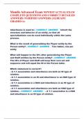 Mendix Advanced Exam NEWEST ACTUAL EXAM  COMPLETE QUESTIONS AND CORRECT DETAILED  ANSWERS &lpar;VERIFIED ANSWERS&rpar; &vert;ALREADY  GRADED A&plus;