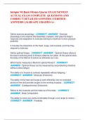 Semper Fit Basic Fitness Course EXAM NEWEST  ACTUAL EXAM COMPLETE QUESTIONS AND  CORRECT DETAILED ANSWERS &lpar;VERIFIED  ANSWERS&rpar; &vert;ALREADY GRADED A&plus;