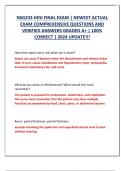 NSG233 HESI FINAL EXAM &vert; NEWEST ACTUAL  EXAM COMPREHENSIVE QUESTIONS AND  VERIFIED ANSWERS GRADED A&plus; &vert; 100&percnt;  CORRECT &vert; 2024 UPDATE&excl;&excl;&excl;