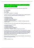 HPEX 300- 2nd Exercise with Complete Solutions 2024-2025