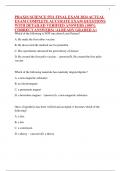 PRAXIS SCIENCE 5511 FINAL EXAM 2024 ACTUAL EXAM COMPLETE ACCURATE EXAM QUESTIONS WITH DETAILED VERIFIED ANSWERS &lpar;100&percnt; CORRECT ANSWERS&rpar; &sol;ALREADY GRADED A&plus;
