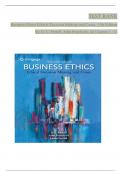 TEST BANK For Business Ethics Ethical Decision Making and Cases&comma; 13th Edition By O&period; C&period; Ferrell&comma; John Fraedrich&comma; Verified Chapters 1 - 12&comma; Complete Newest Version