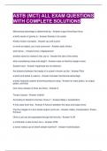 ASTB &lpar;MCT&rpar; ALL EXAM QUESTIONS WITH COMPLETE SOLUTIONS 