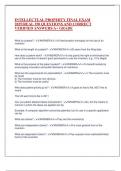INTELLECTUAL PROPERTY FINAL EXAM  2025&sol;REAL 150 QUESTIONS AND CORRECT  VERIFIED ANSWERS&sol;A&plus; GRADE What is a patent&quest; - ANSWER>>A fixed-duration monopoly on the use of an  invention