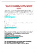 ATLS 10 POST-TEST EXAM WITH BESTS EXPLAINED QUESTIONS AND ANSWERS &lpar;VERIFIED ANSWERS&rpar; AGRADE&period;