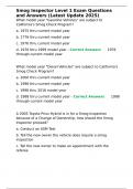 Smog Inspector Level 1 Exam Questions and Answers &lpar;Latest Update 2025&rpar;