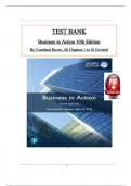 Test Bank for Business in Action 10th Global Edition by Bovee & Thill&comma; ISBN&colon; 9781292721651&comma; All 16 Chapters Covered&comma; Verified Latest Edition