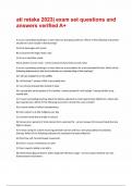 ati retake 2023&vert; exam set questions and answers verified A&plus;