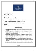 BU&period;920&period;624 &lpar;Data Science-AI&rpar; Final Assessment Qns & Ans 2025