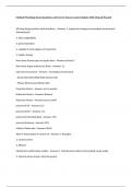 Medical Physiology Exam Questions and Correct Answers Latest Update 2024 &lpar;Already Passed&rpar;
