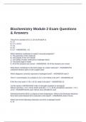 Portage Biochem Module 6  package deal Questions & Answers  