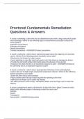 Proctored Fundamentals Remediation Questions & Answers