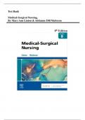 Test Bank for Medical-Surgical Nursing&comma; 8th Edition&comma; by Mary Ann Linton & Adrianne Dill Matteson&vert;&vert; All Chapters 1-63 Included&vert;&vert; Complete Guide A&plus;