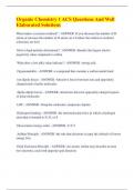 Organic Chemistry 1 ACS Questions And Well  Elaborated Solutions