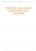 Exam &lpar;elaborations&rpar; Official NHA