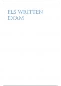 Exam &lpar;elaborations&rpar; FLS Written
