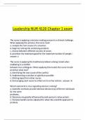 Leadership NUR 4120 Chapter 1 exam