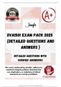 DVA1501 EXAM PACK 2025  &lbrace;DETAILED QUESTIONS AND ANSWERS &rcub;