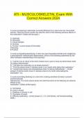 ATI - MUSCULOSKELETAL Exam With Correct Answers 2024