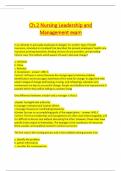 Ch&period;2 Nursing Leadership and Management exam
