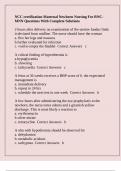 NCC certification Maternal Newborn Nursing For RNC-MNN Questions With Complete Solutions
