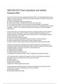 HESI RN EXIT Exam &lpar;Latest 2025&sol; 2026 Update&rpar; Questions and Verified Answers &vert;100&percnt; Correct&vert; Grade A&plus; 