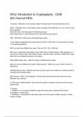 WGU Introduction to Cryptography - C839 &lpar;EC-Council CES&rpar;