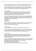 MOTHER BABY EXAM 1 REVIEW W-RATIONALES P5