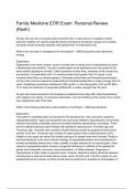 Family Medicine EOR Exam&lowbar; Personal Review &lpar;Rosh&rpar; &lpar;Latest 2024&sol; 2025 Update&rpar; Questions and Verified Answers &vert;100&percnt; Correct&vert; Grade A&plus; 