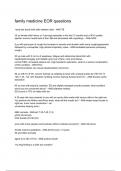 family medicine EOR question &lpar;Latest 2024&sol; 2025 Update&rpar; Questions and Verified Answers &vert;100&percnt; Correct&vert; Grade A&plus; 