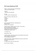 PA Family Medicine EOR &lpar; 2024&sol; 2025&rpar; Questions and Verified Answers &vert;100&percnt; Correct&vert; Grade A&plus; 
