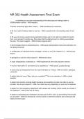 NR 302 Health Assessment Final Exam&sol; NR302 &lpar; 2024&sol; 2025&rpar; Questions with Verified Answers &vert;100&percnt; Correct&vert; Grade A&plus; - NR 302 &sol; NR302