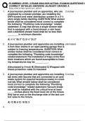 PLUMBING LEVEL 3 EXAM 2024-2025 ACTUAL EXAM 60 QUESTIONS AND  CORRECT DETAILED ANSWERS &vert;ALREADY GRADED A