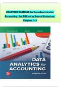 Solution Manual For Data Analytics for Accounting&comma; 3rd Edition Richardson
