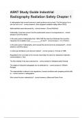 ASNT Study Guide Industrial Radiography &lpar; 2024&sol; 2025&rpar; Questions and Answers &vert;100&percnt; Verified Correct Answers &vert; complete solution &vert; Grade A&plus; &vert; Latest update