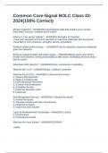 Common Core-Signal BOLC Class 02-2024&lpar;100&percnt; Correct&rpar;