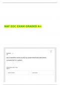 NAF EOC EXAM GRADED A&plus;