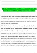 AHIP 2024 FINAL EXAM &lbrack;LATEST VERSION WITH ACCURATE ANSWERS&rsqb;2024-2025