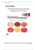 Brock Biology of Microorganisms&comma; 16th Global Edition Test Bank by Madigan&comma; ISBN&colon; 9781292404790&comma; All 34 Chapters Covered&comma; Verified Latest Edition