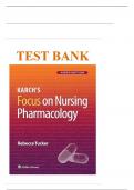 Test Bank for Focus on Nursing Pharmacology 9th Edition by Amy Karch&lpar;&rpar;&comma; 9781975180409&comma; Chapter 1-60 All Chapters with Answers and Rationals