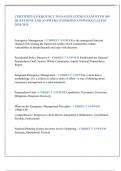 CERTIFIED EMERGENCY MANAGER &lpar;CEM&rpar; EXAM WITH 300  QUESTIONS AND ANSWERS &lpar;VERIFIED ANSWERS&rpar; LATEST  2024&sol;2025