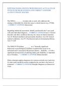 EPPP DIAGNOSIS AND PSYCHOPATHOLOGY ACTUAL EXAM  WITH OVER 200 QUESTIONS AND CORRECT ANSWERS  &lpar;LATEST UPDATE 2024&sol;2025