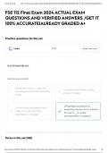 FSE 112 Final Exam 2024 ACTUAL EXAM QUESTIONS AND VERIFIED ANSWERS &sol;GET IT 100&percnt; ACCURATE&vert;ALREADY GRADED A&plus;