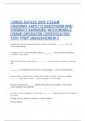 i Drive Safely Unit 2 Exam &lpar;Highway Safety&rpar;