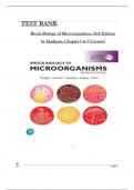 Brock Biology of Microorganisms&comma; 16th Global Edition Test Bank by Madigan&comma; ISBN&colon; 9781292404790&comma; All 34 Chapters Covered&comma; Verified Latest Edition